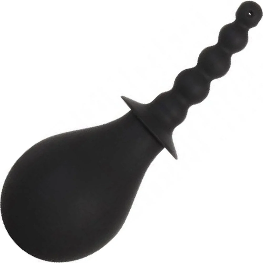 Adam and Eve Smooth and Easy Silicone Douche, Black