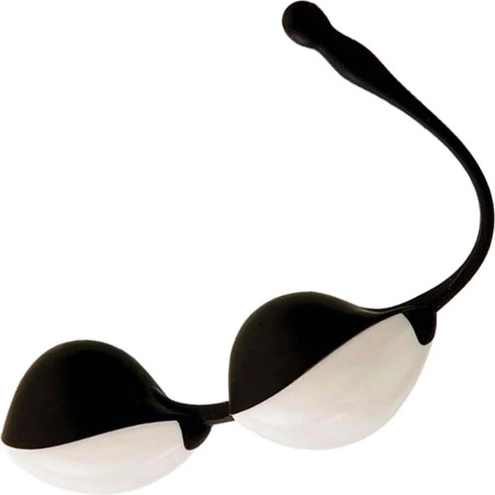 Adam and Eve Teardrop Duo Kegel Balls, 1.5" Diameter, Black