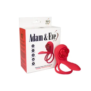 Adam & Eve Vibrating Rose Triple Stimulator