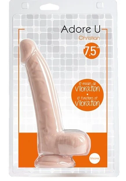 Adore U Christian 7.5" Vibrating Dildo