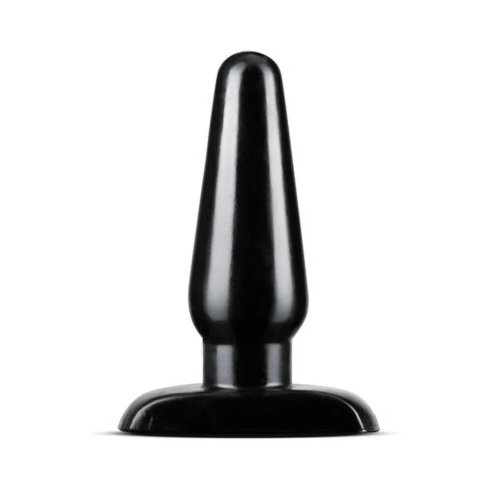 Anal Adventures Basic Anal Plug, Medium Black