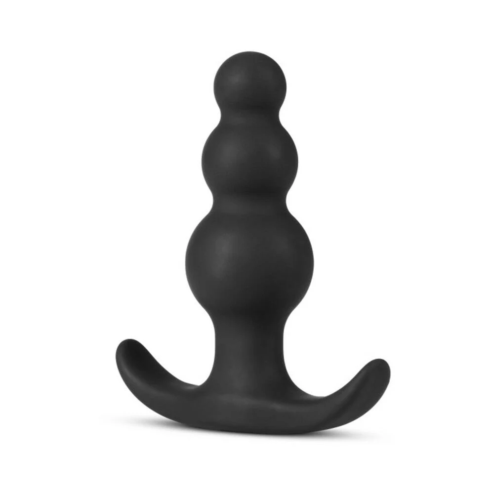 Anal Adventures Beaded Butt Plug, Black