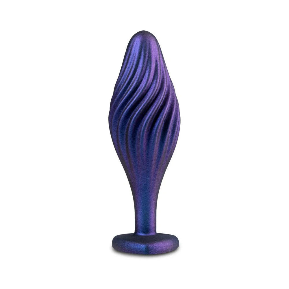 Anal Adventures Matrix Swirl Bling Butt Plug Sapphire Purple