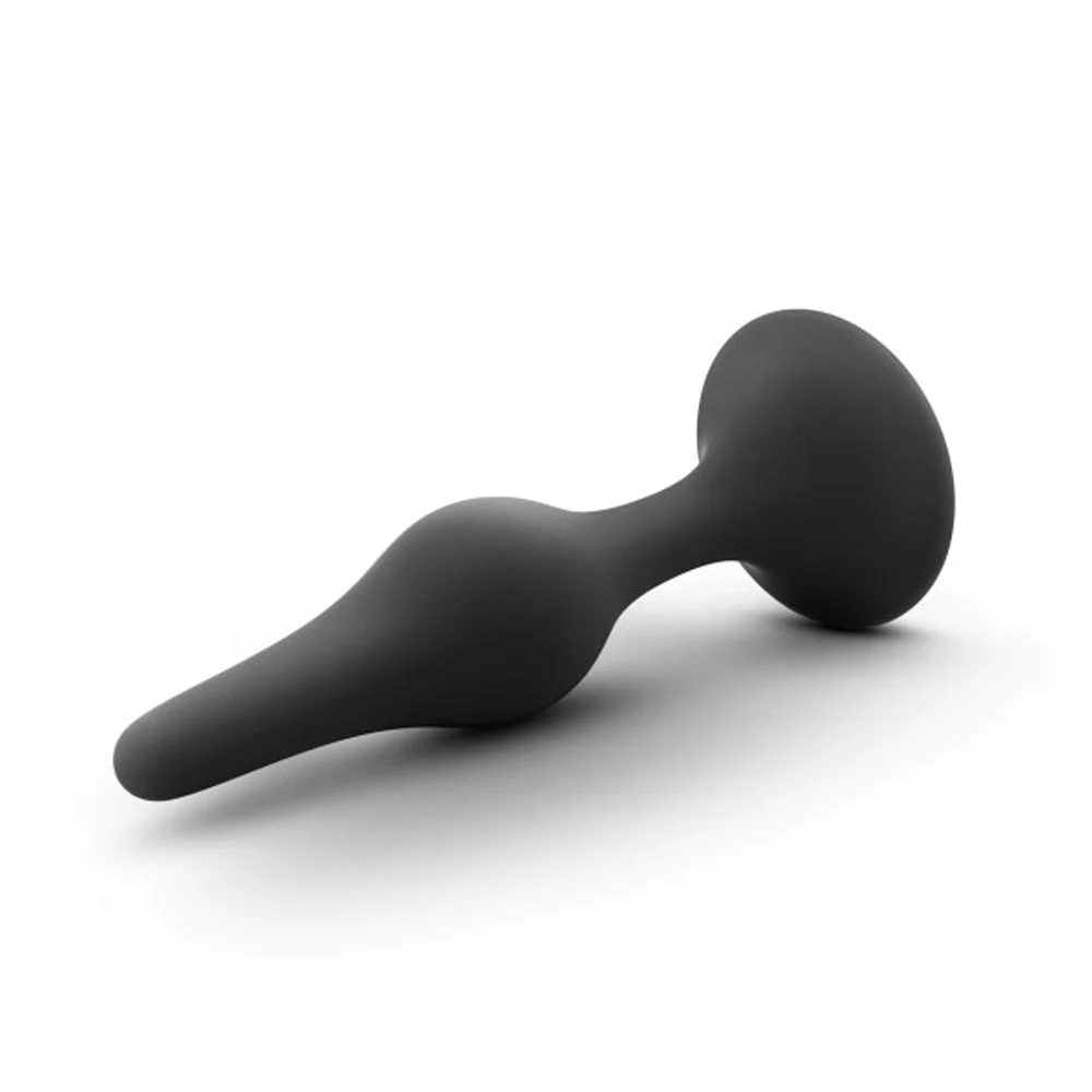 Anal Adventures Platinum Beginner Plug, Medium Black