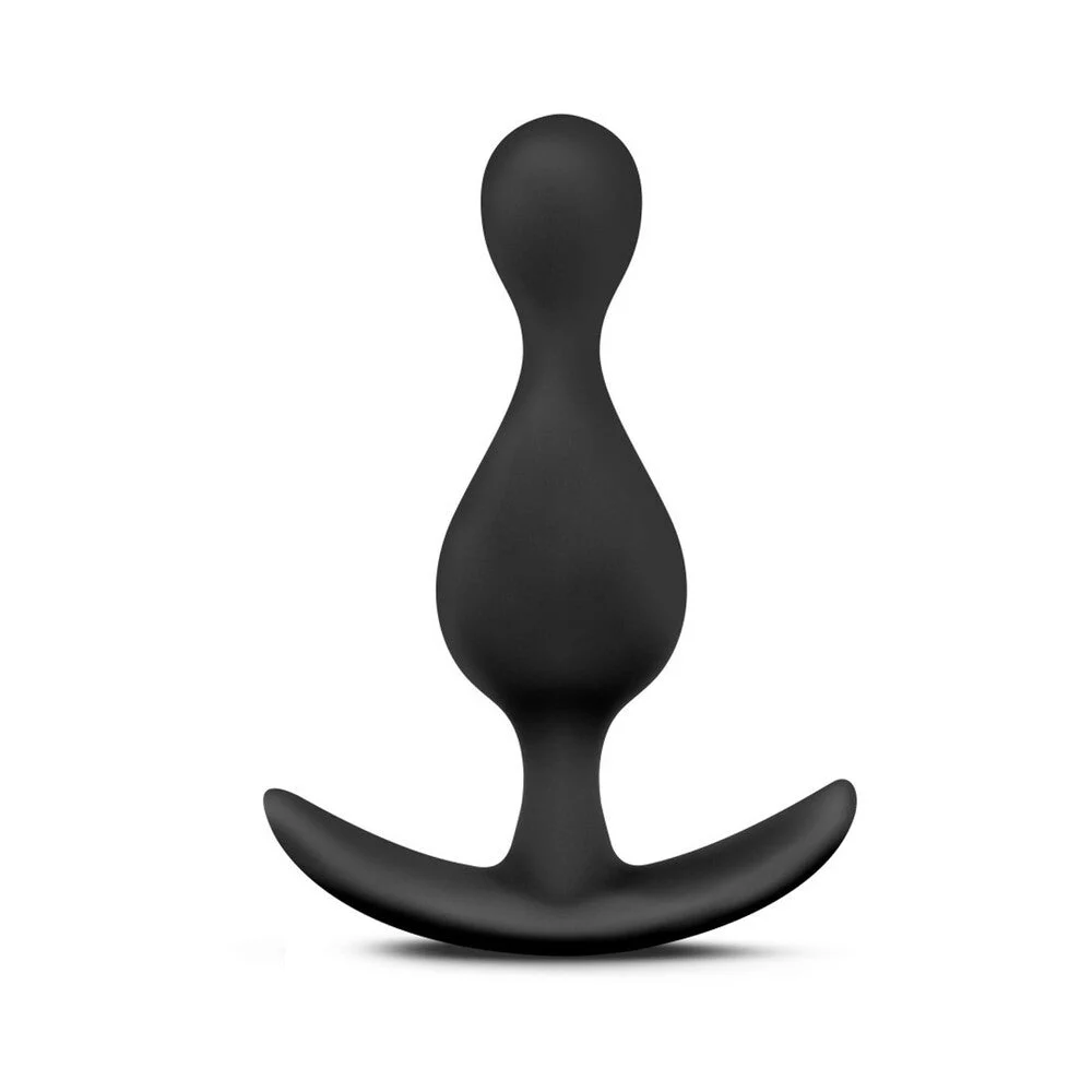 Anal Adventures Wave Butt Plug, Black