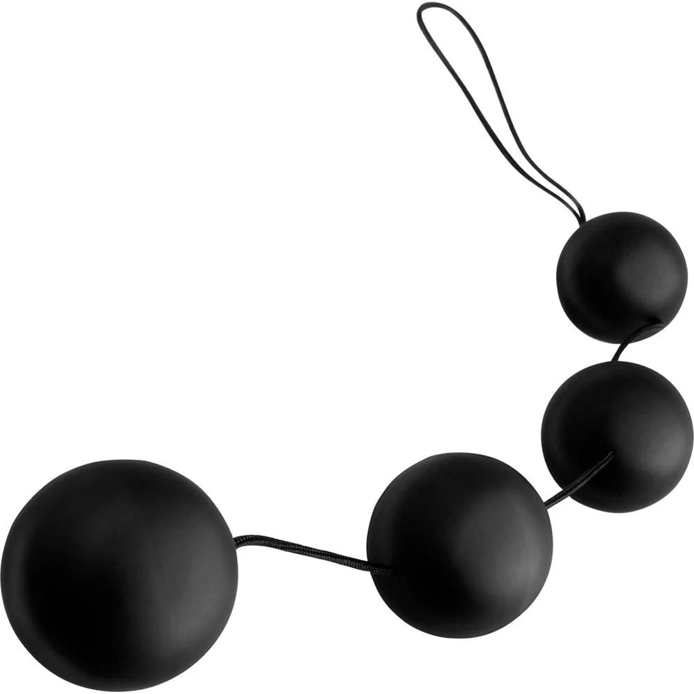 Anal Fantasy Collection Deluxe Vibro Balls, 1.2" Diameter, Black