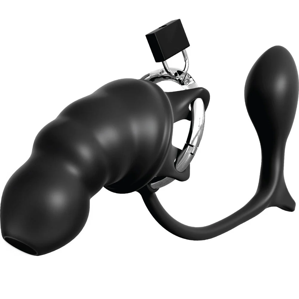 Anal Fantasy Elite Ass-Gasm Penis Blocker, Black