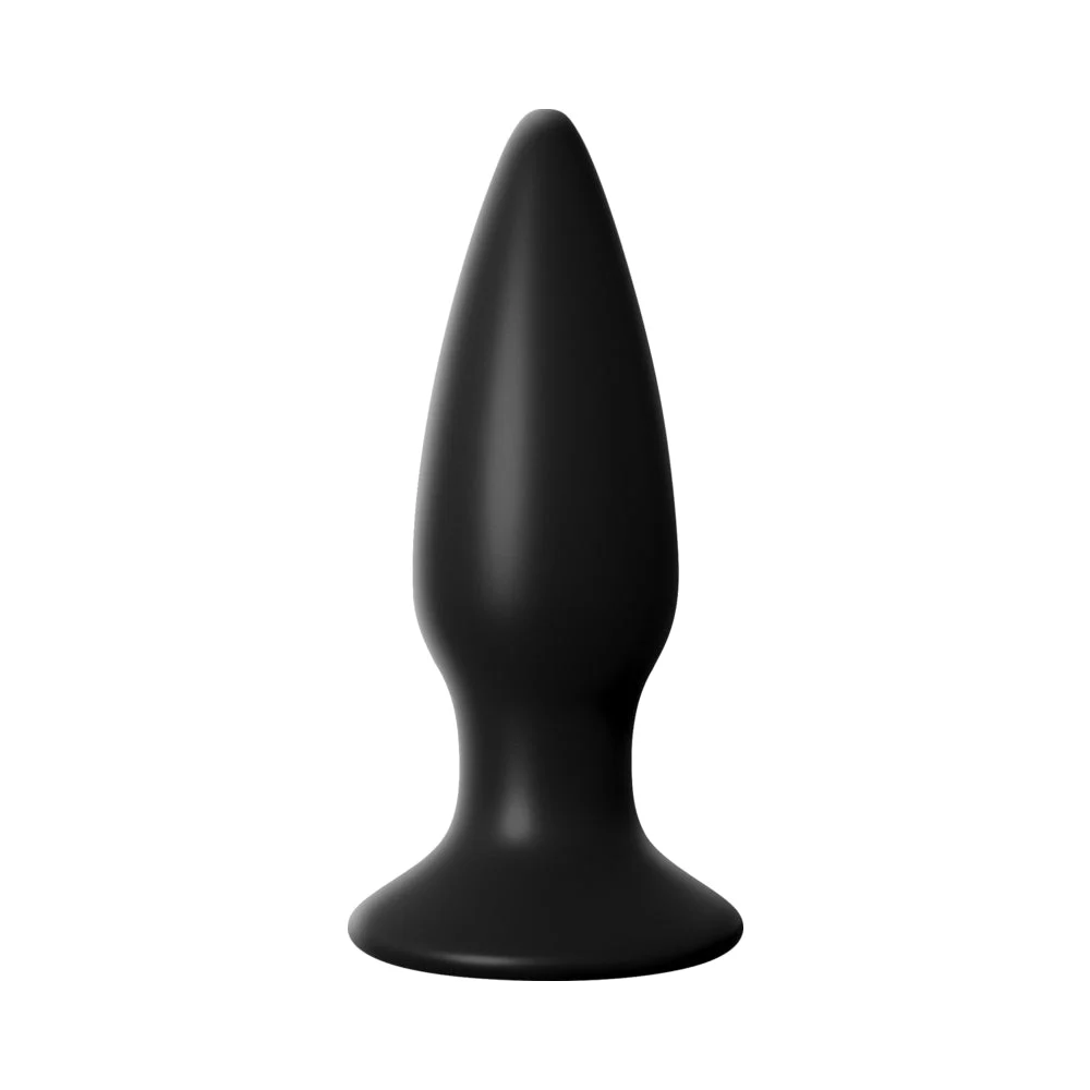 Anal Fantasy Elite Small Rechargeable Vibrating Silicone Anal Plug Black