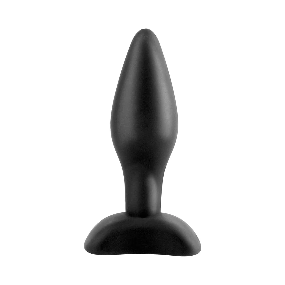 Anal Fantasy Mini Silicone Butt Plug, Black