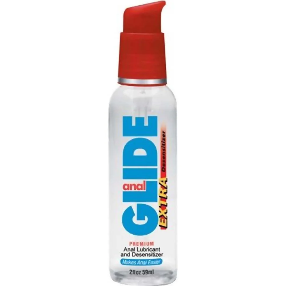 Anal Glide Extra Water Based Lubricant and Anal Desensitizer, 2 fl.oz (59 mL)