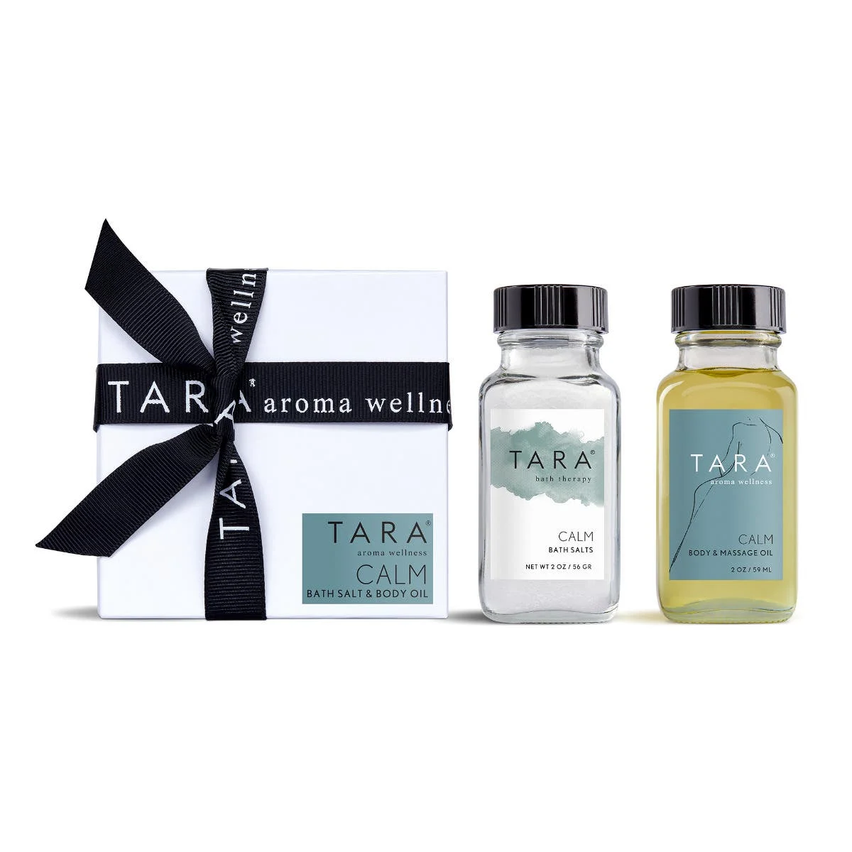 AROMA WELLNESS Box Set - CALM (Bath Salt 2 oz, Body Oil 2 oz)