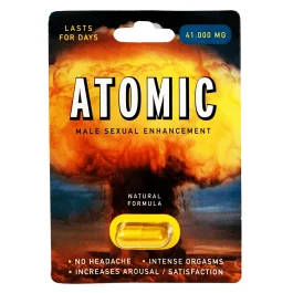 Atomic 41000 mg Natural Formula Male Sexual Enhancement Gold Pill