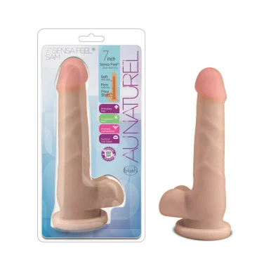 Au Naturel 7" Sensa Feel Sam Dildo with Balls