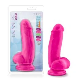 Au Naturel Bold Beefy 7" Dildo Pink
