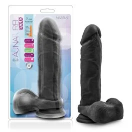 Au Naturel Bold Massive 9" Dildo Black