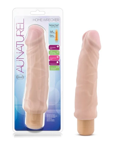 Au Naturel Home Wrecker Sensa Feel Vibrating Dildo
