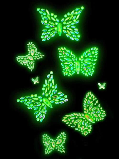 Aurelia Glow in the Dark Body Jewels Stickers