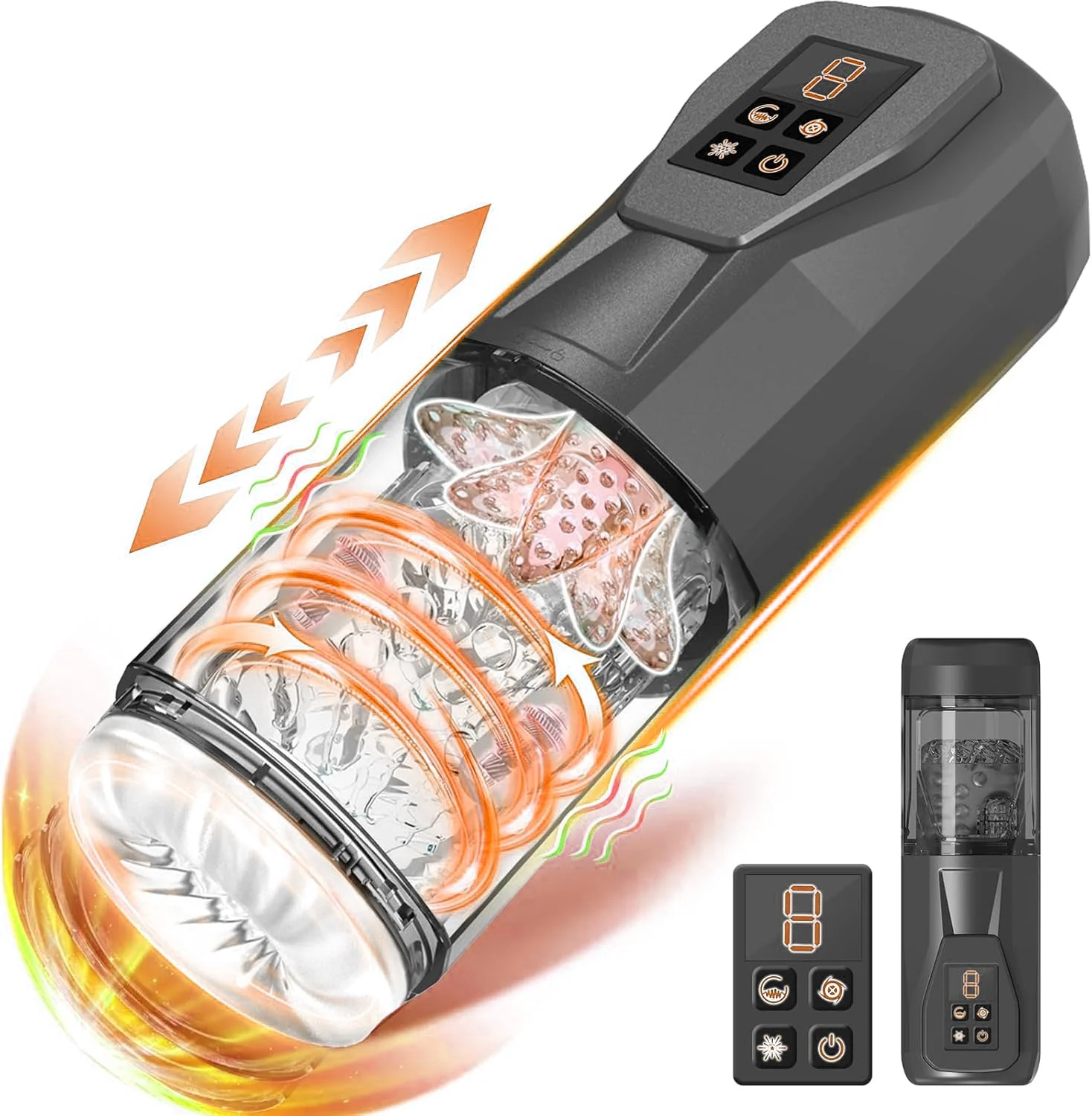 Automatic Male Masturbator with 7 Vibrating & Rotating & Thrusting & Licking