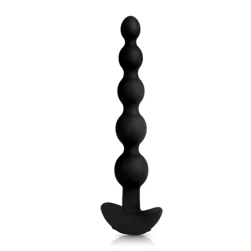 b-Vibe Cinco Black Vibrating Anal Beads with Remote