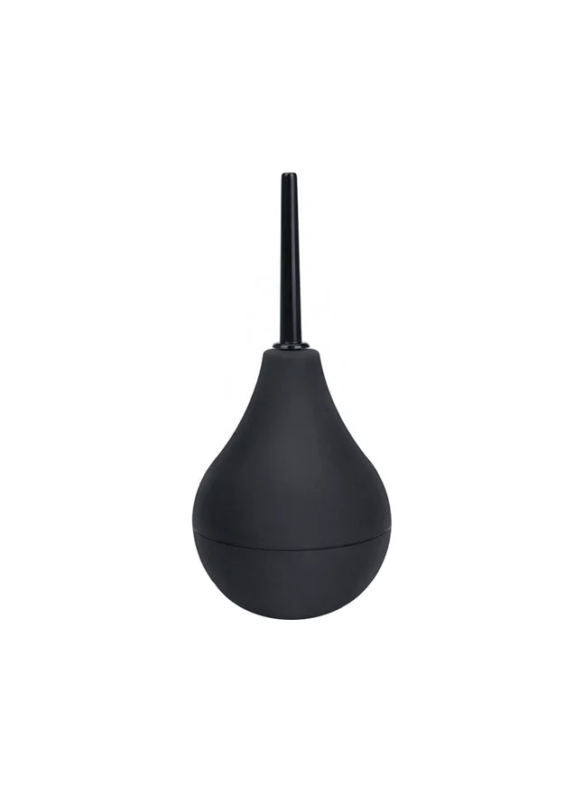 B-Vibe Classic Black Silicone Enema