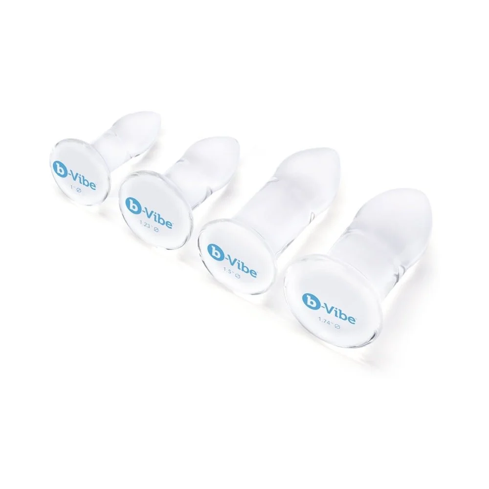 b-Vibe Glass Anal Dilator 4 pc Set
