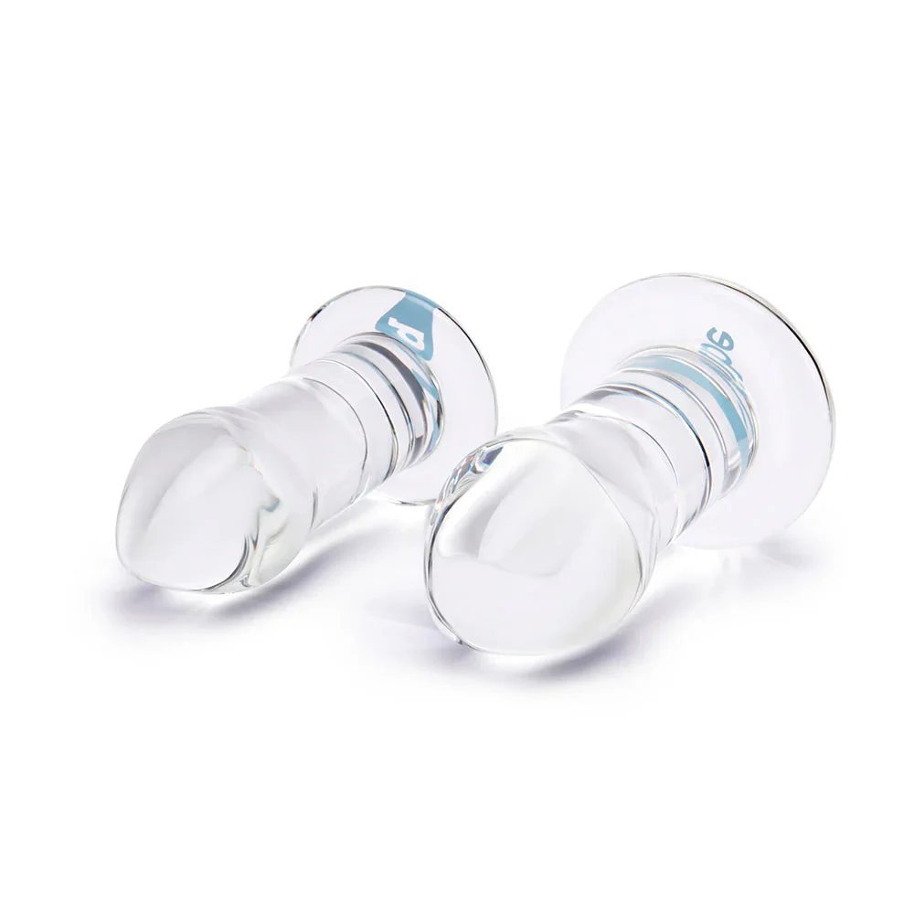 b-Vibe Intermediate Anal Training 2-Piece Glass Dilator Set