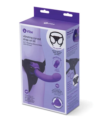b-Vibe Vibrating Curved Strap-On Kit