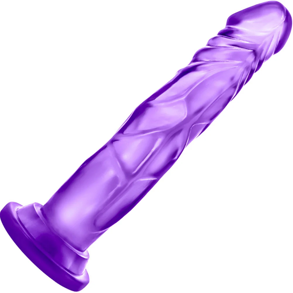 B Yours Sweet N Hard No 5 Harness Compatible Dildo, 7.5", Purple