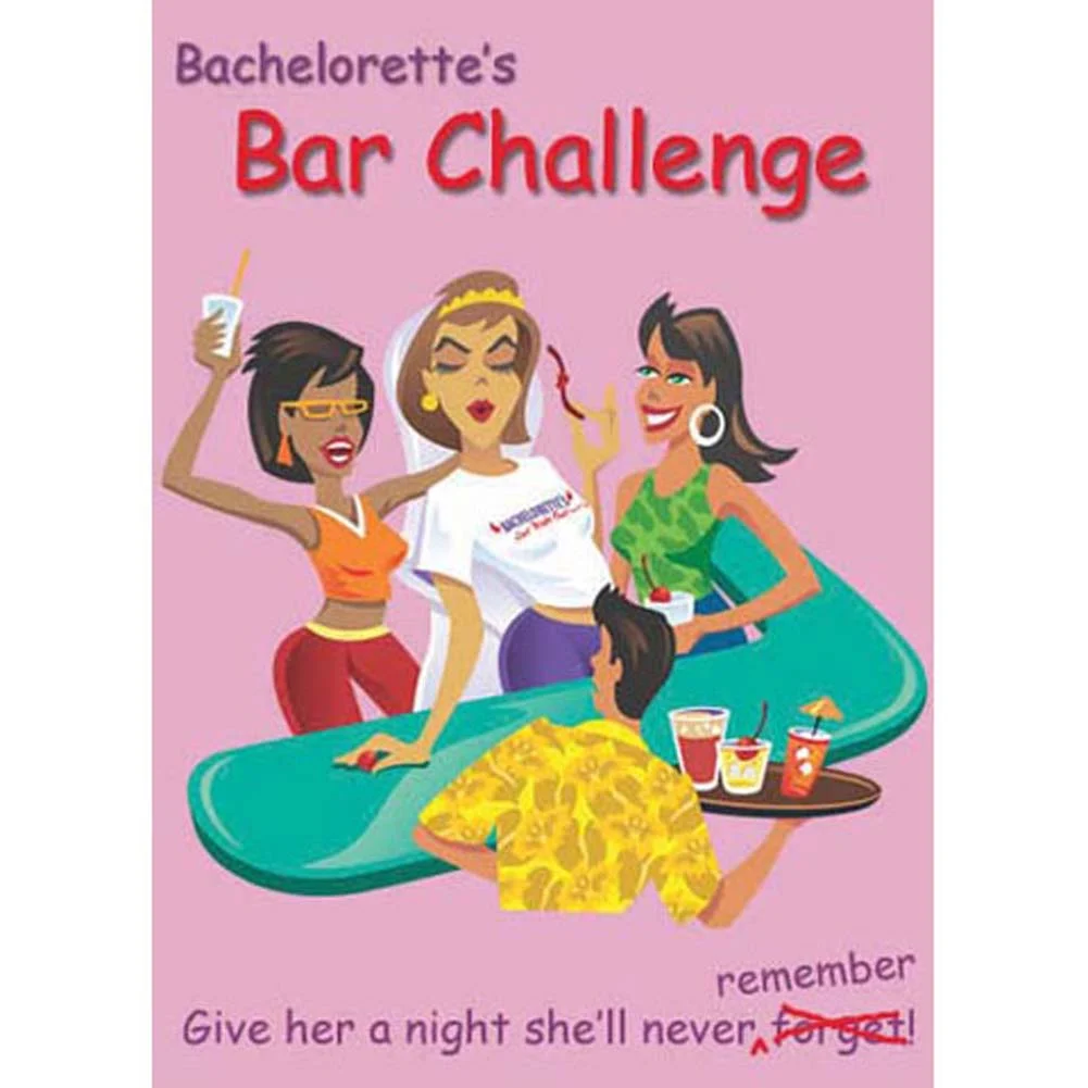 Bachelorettes Bar Challenge Card Game