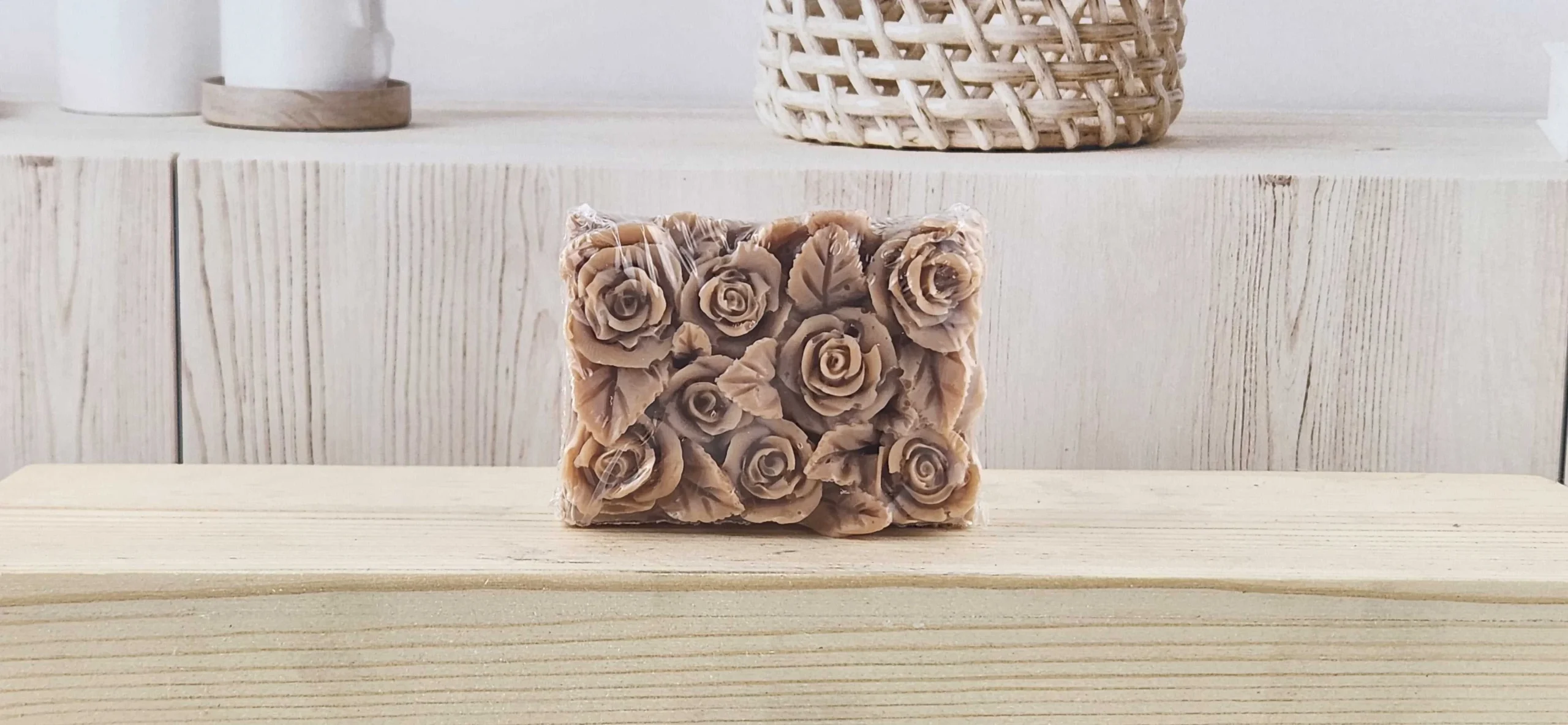 Banana Nut Bread Rose Petal Flower Bar Soap