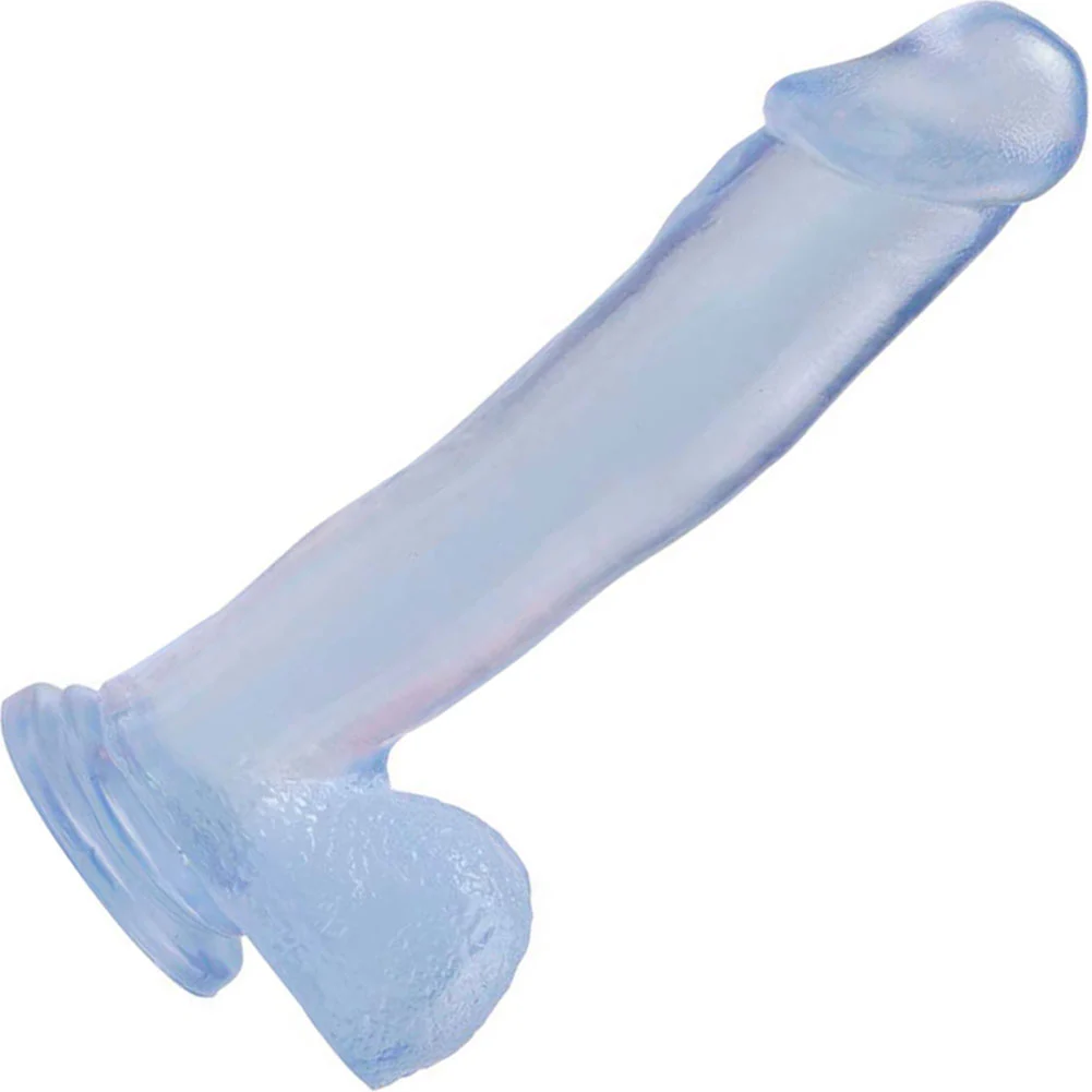 Basix Rubber Works Ballsy Dong with Suction Cup, 12", Clear
