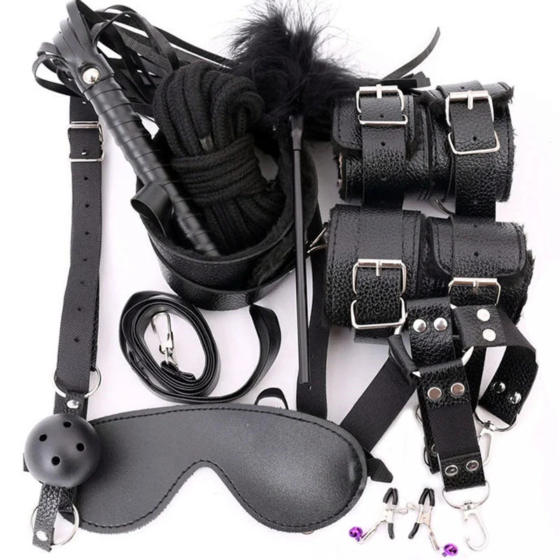 BDSM Restraint Bondage Set Red/Black/PinkSex