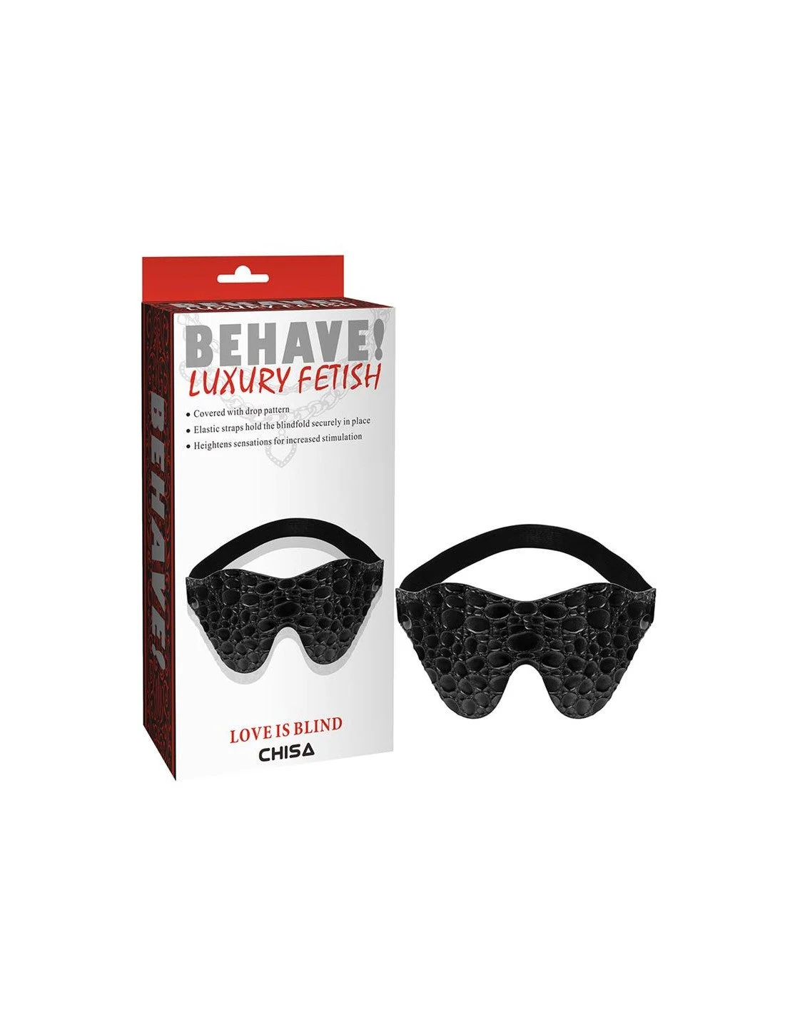 BEHAVE LOVE IS BLIND BLINDFOLD (ALLIGATOR PATTERN)