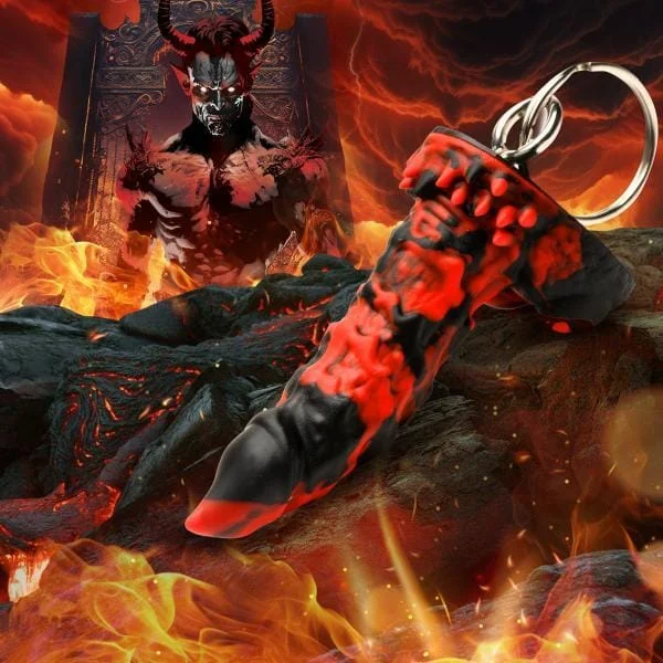 Best Alien Dildo Keychain – Fire Demon Red Novelty Gift