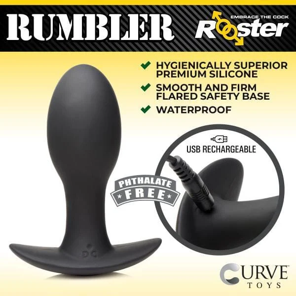 Best Huge Anal Toys – Large Vibrating Rooster Rumbler Plug
