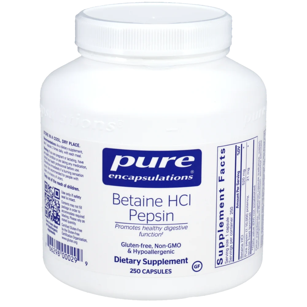 Betaine Hcl Pepsin (Pure Encapsulations)