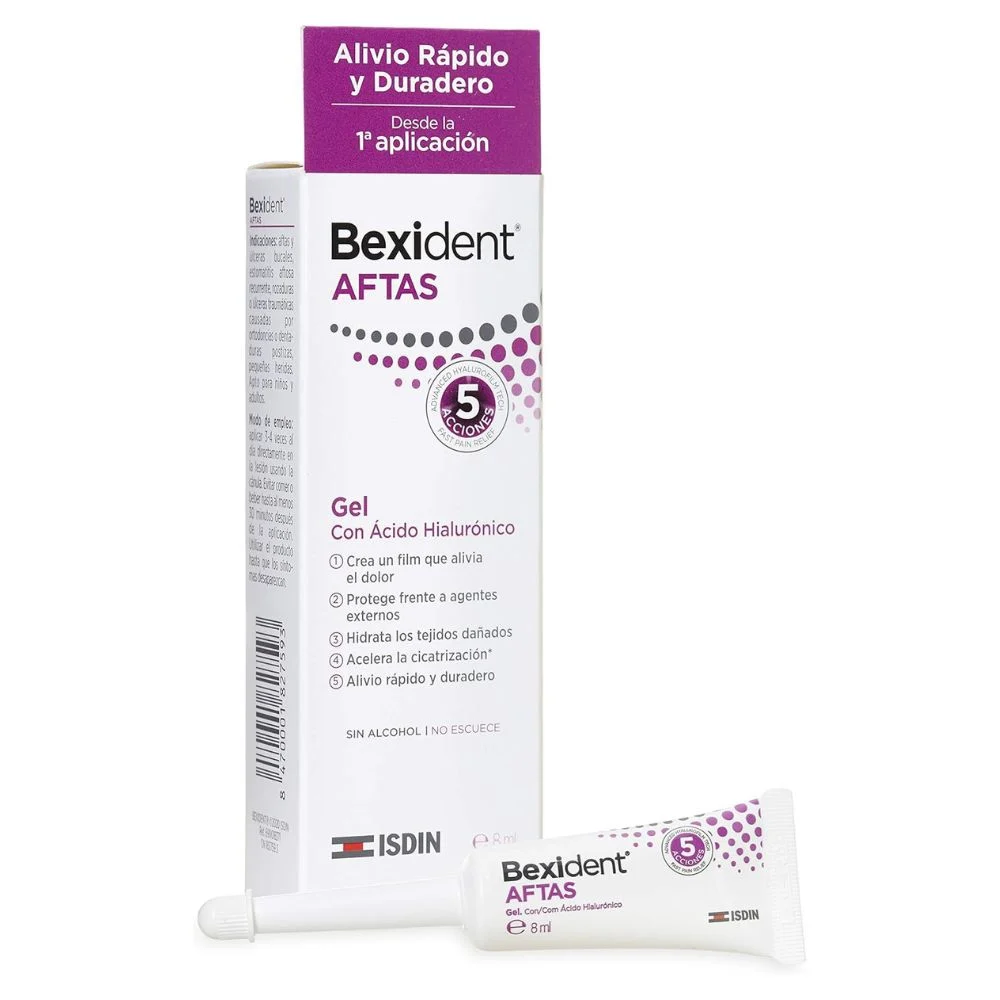 Bexident Aftas Gel Treatment for Sores and Mouth Ulcers with Hyaluronic Acid