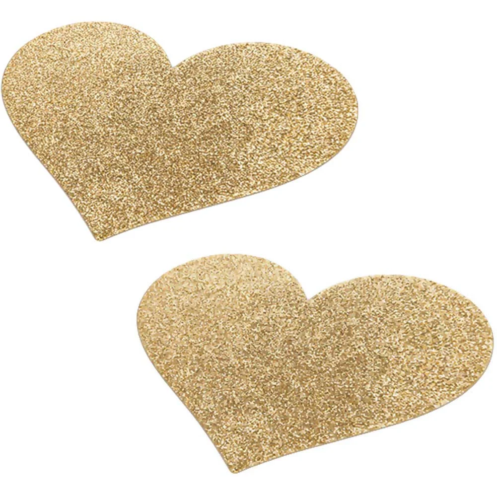 Bijoux Indiscrets Flash Pastie - Heart Gold