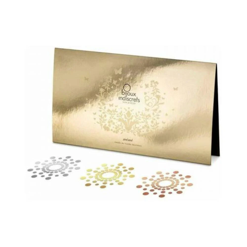 Bijoux Indiscrets Mimi Body Tattoos 6 pk. - Metallic