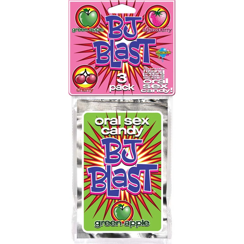 BJ Blast Candy, Pack of 3 Juicy Flavors