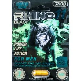 Black Rhino 11 7000 Male Sexual Enhancer Pill 7 Days