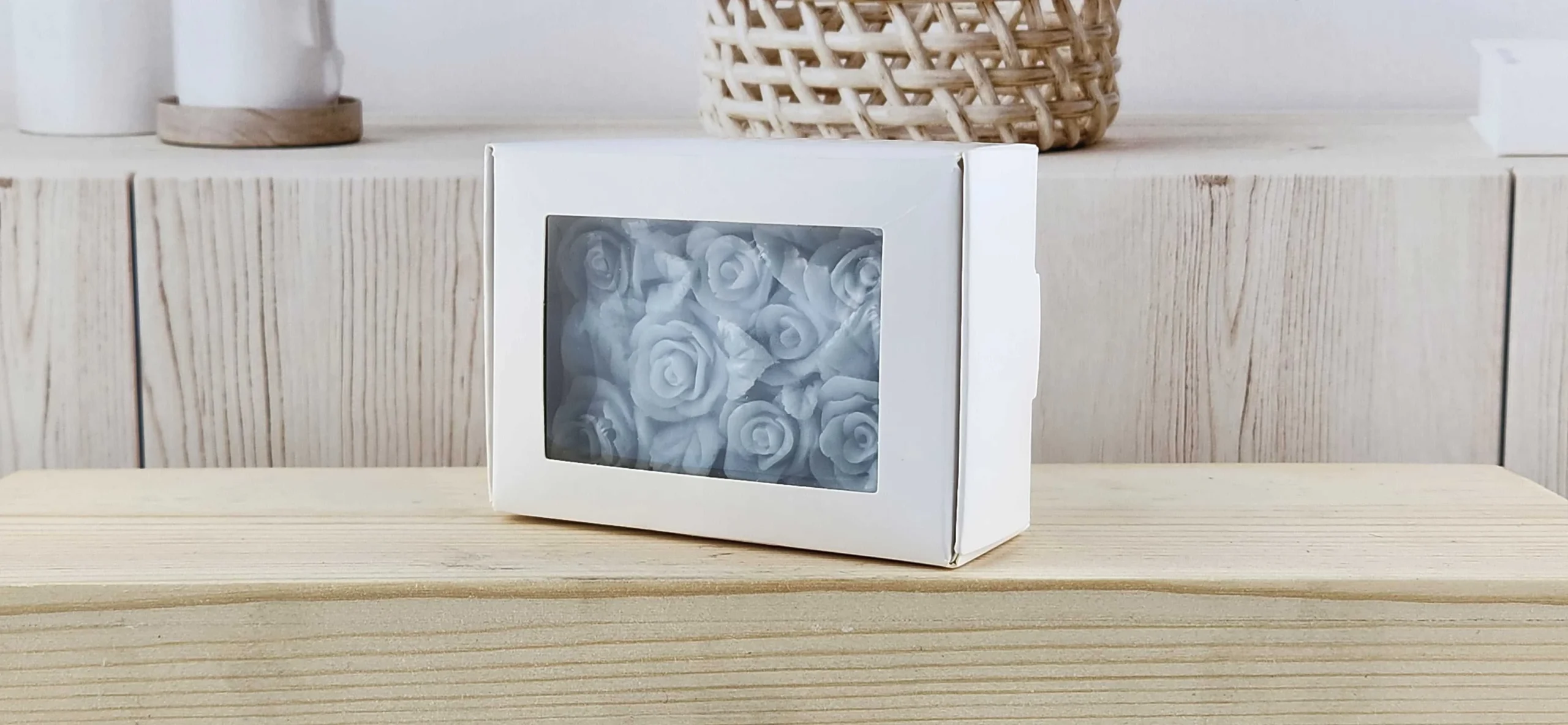 Black Sea Rose Petal Flower Soap Bar