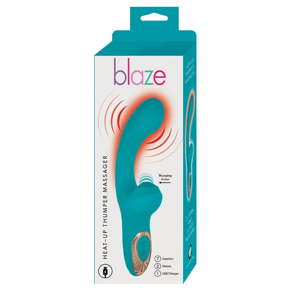 Blaze Heat-Up Thumper Massager Aqua