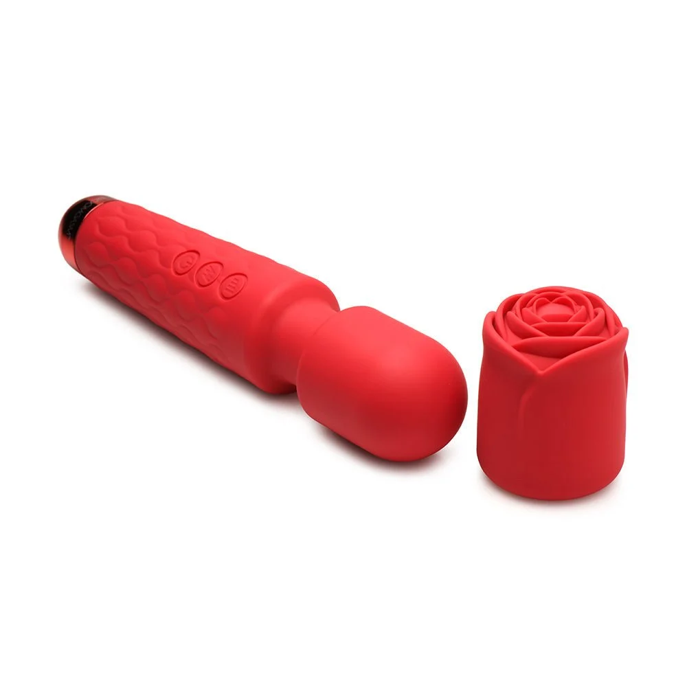 Bloomgasm Pleasure Rose Wand Red