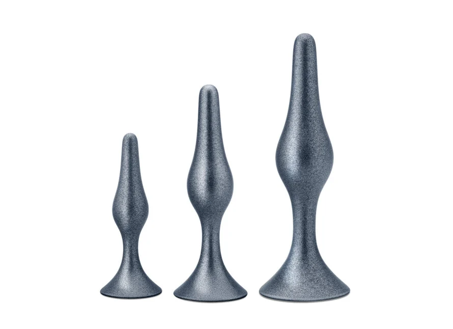 Blush Anal Adventures Matrix Genesis Silicone Graduated Tapered Butt Plug Set