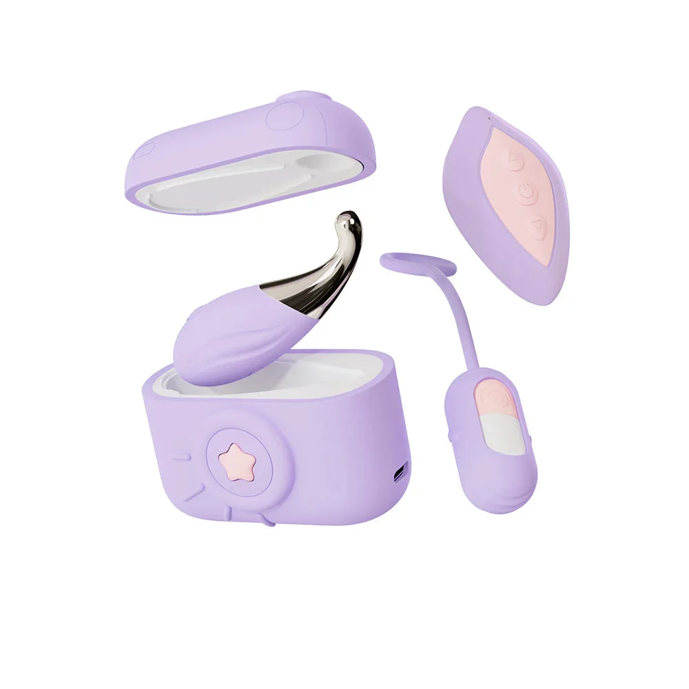 Blush Play With Me Snapstar Rechargeable Remote-Controlled Vibrator Set With Storage Case