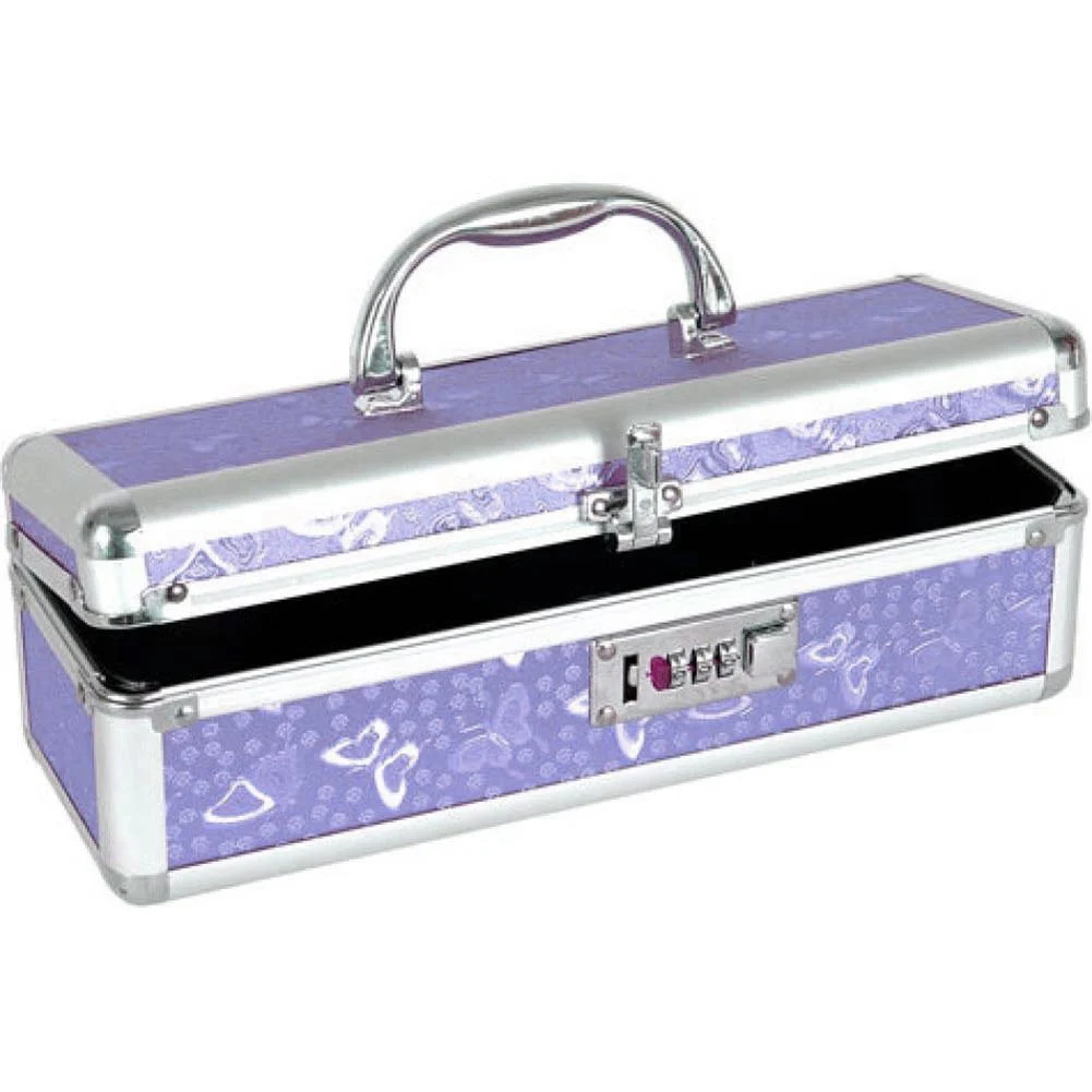 BMS Factory Lockable Vibrator Storage Case, Small, Purple