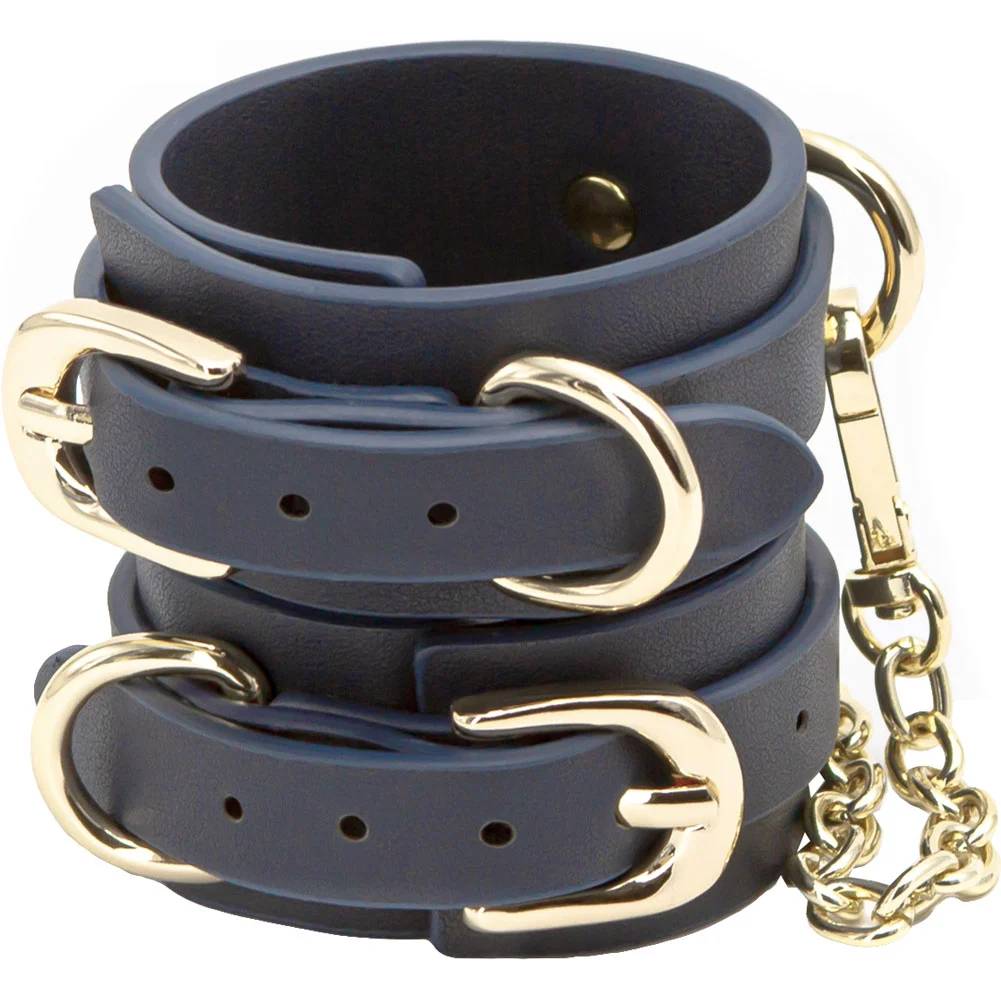 Bondage Couture Wrist Cuff Blue