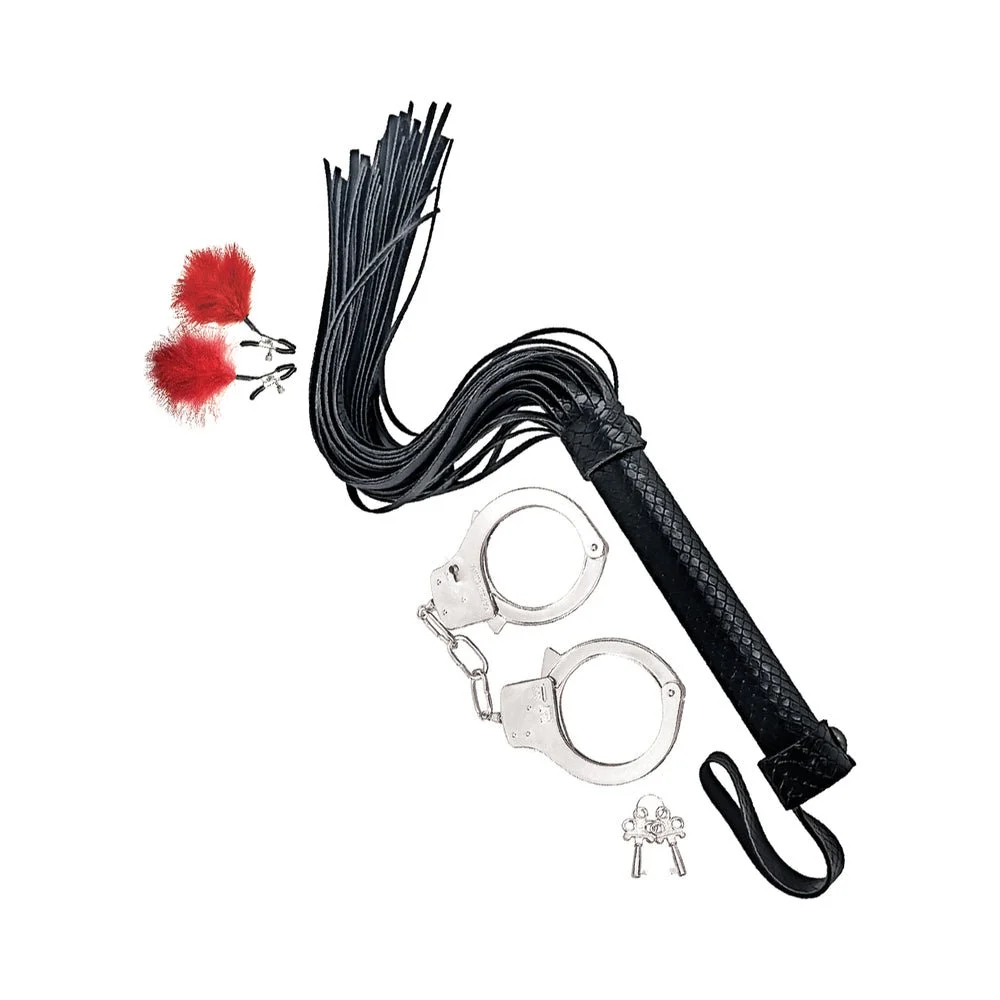 Bondage Whip Feather Cuffs