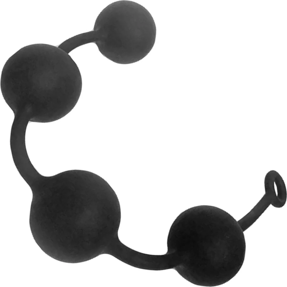 Boneyard Heavy Silicone Ass Ballz, 2.4", Black